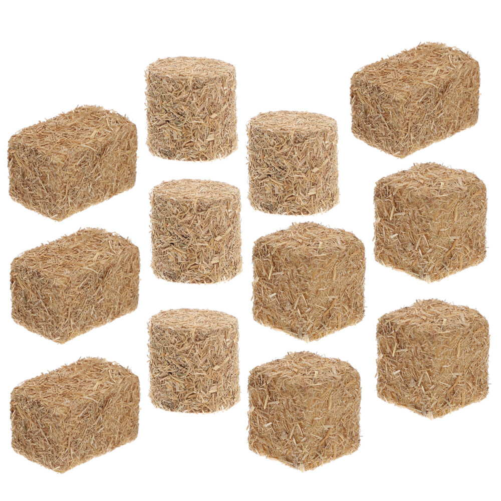 Mini Cylinder Bales Cube Bales Rectangular Bales Mini Hay Bales for Scene Decor