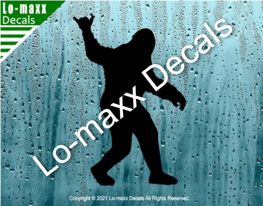 Bigfoot Hang Loose Shaka Original Art Superior Quality Die Cut Vinyl Decal