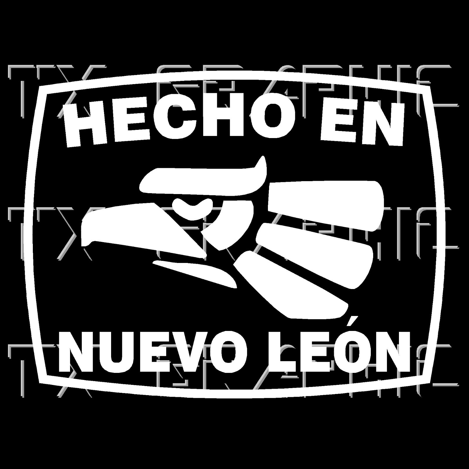 Hecho En nuevo leon NL Estado de Mexico Aztec Aguila Decal Sticker