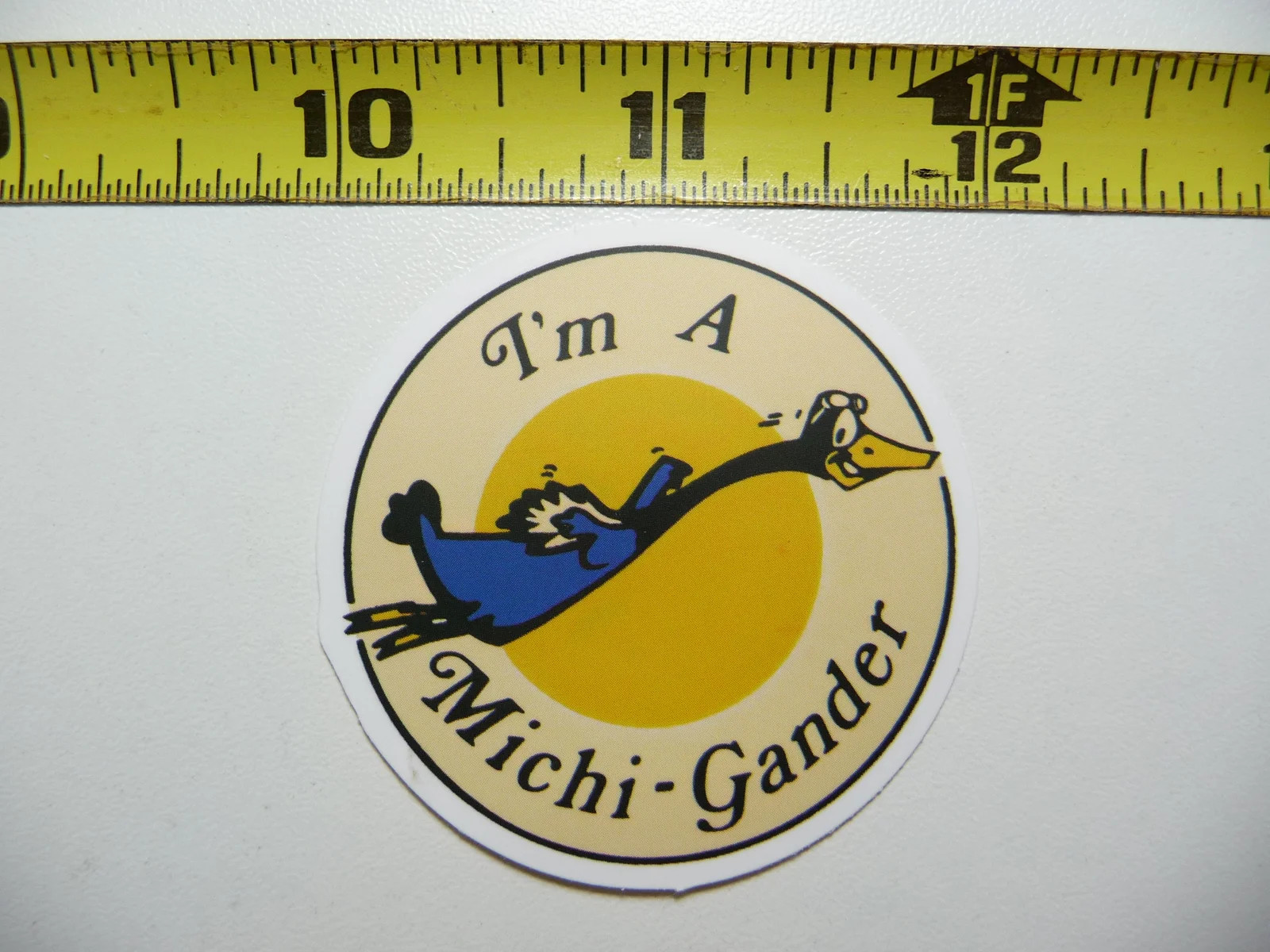 MICHIGAN FUNNY GOOSE GEESE SMALL STICKER DECAL TRAVEL STATE VACATION SOUVENIR