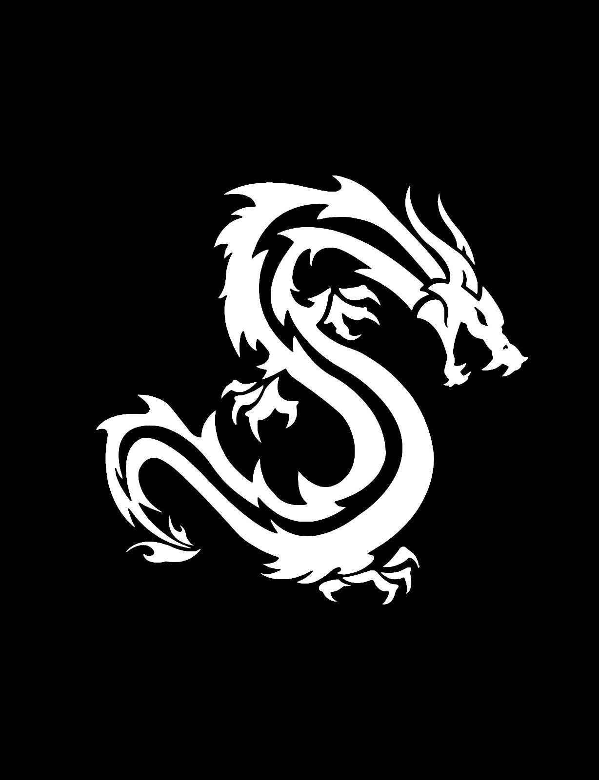 DRAGON VINYL DECAL/ STICKER FOR CAR, LAPTOP AND MORE, PICK SIZE AND COLOR