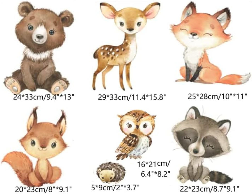 Woodland Wall Decals Stickers Peel and Stick for Baby Boys Girls Nursery Bedroom