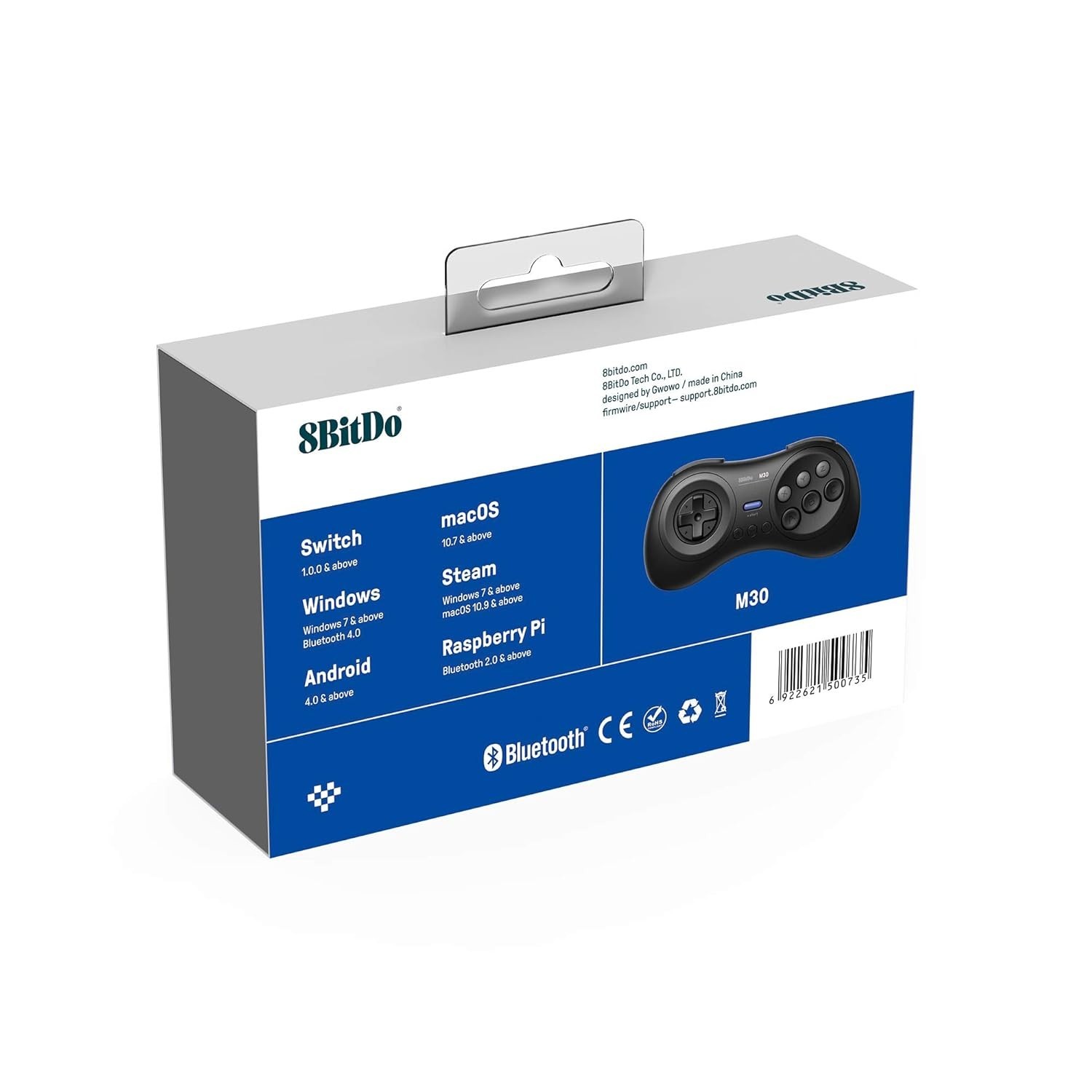 M30 Bluetooth Controller for Switch, Windows and Android, 6-Button Layout for…