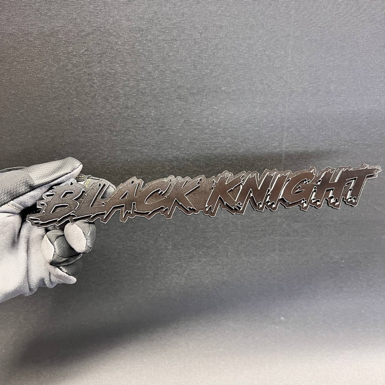 Black knight 3D Car Badge Fender Emblem – Grille Holder Acrylic Car Decal 1PC