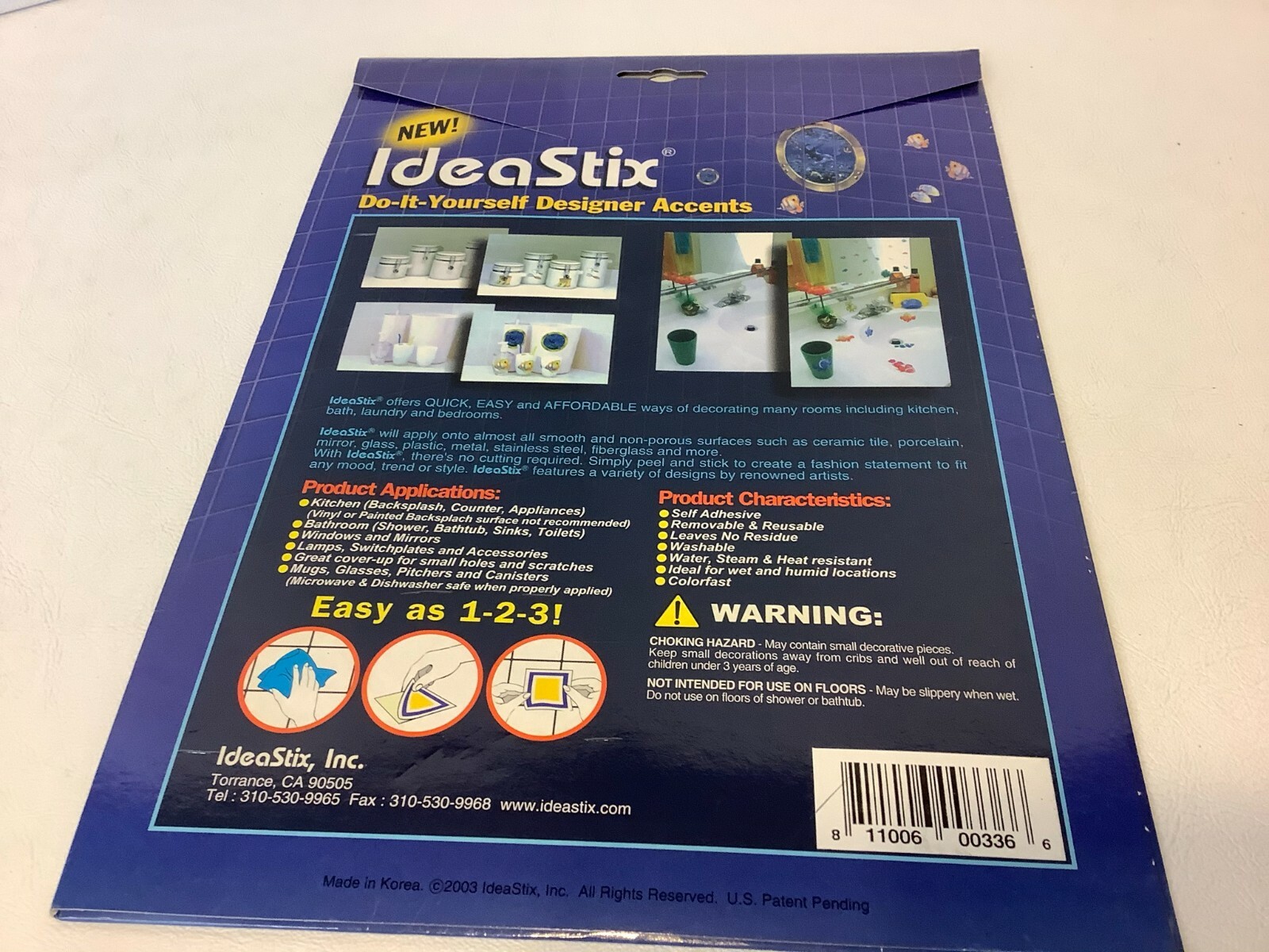 New Lot of 2 IdeaStix Do It Yourself Designer Accents Wizard 2003