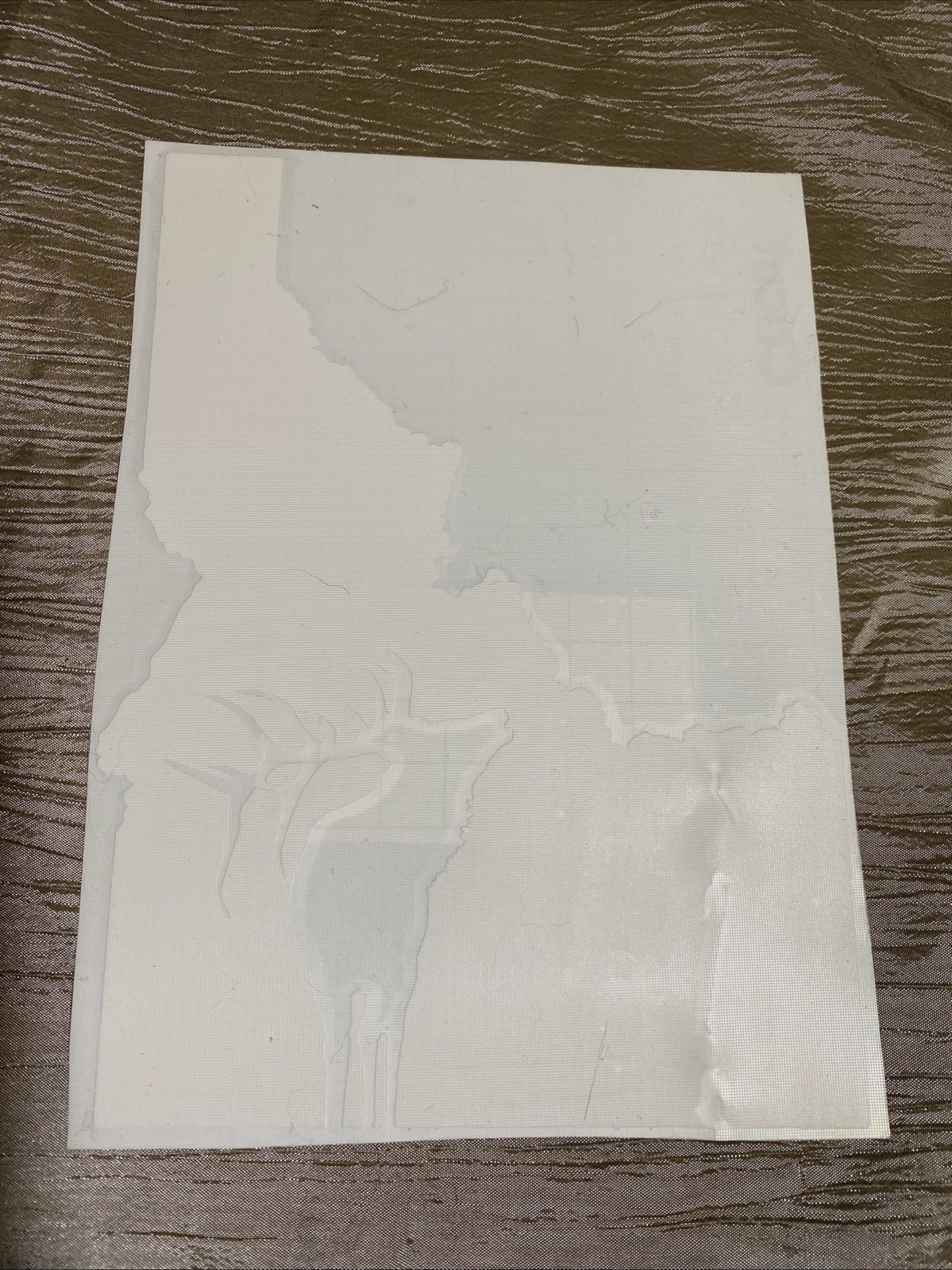 Elk Idaho Idahome Decal Sticker, White Vinyl