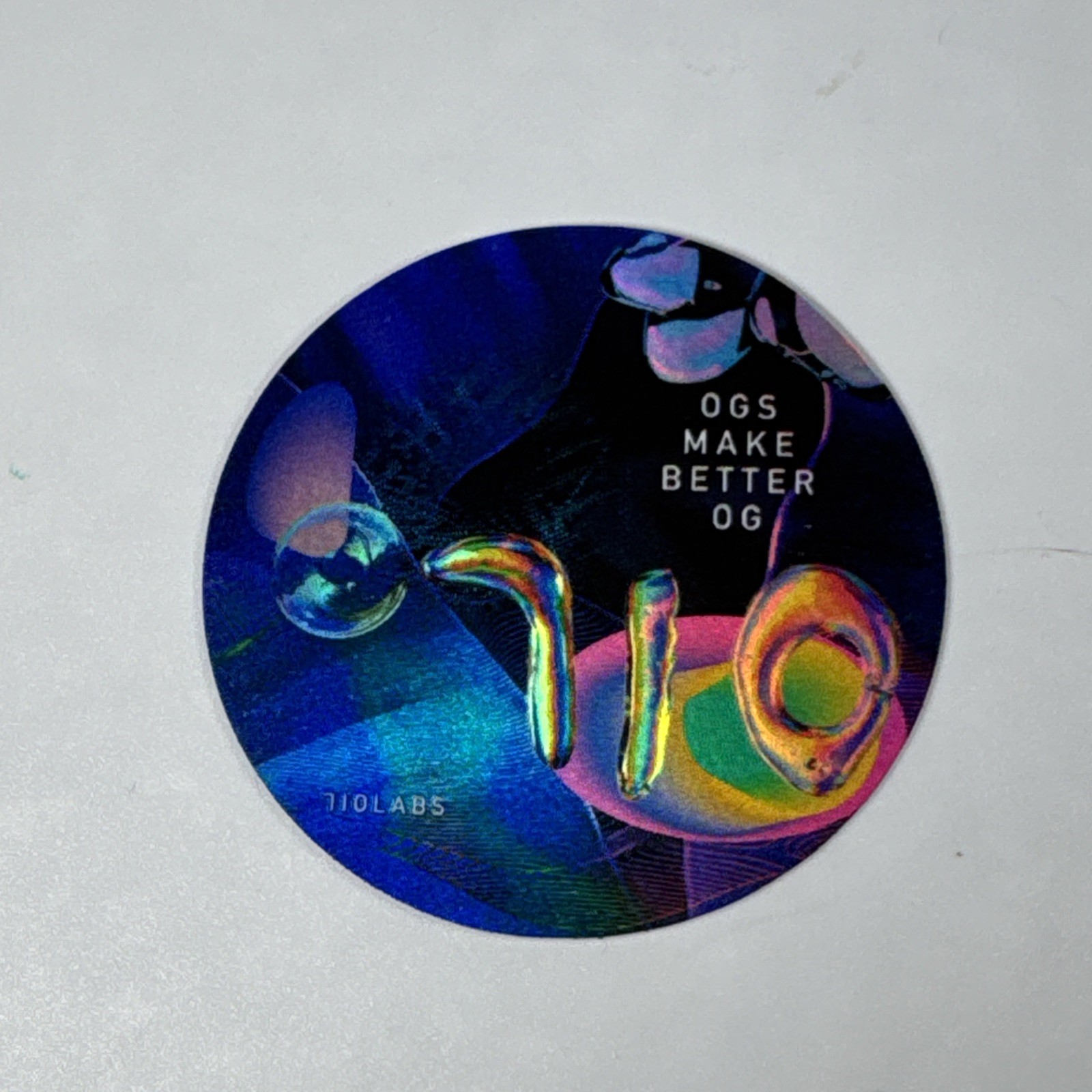 710 LABS – 710Labs Holographic Ogs Make Better Og Sticker – 2×2 Inches