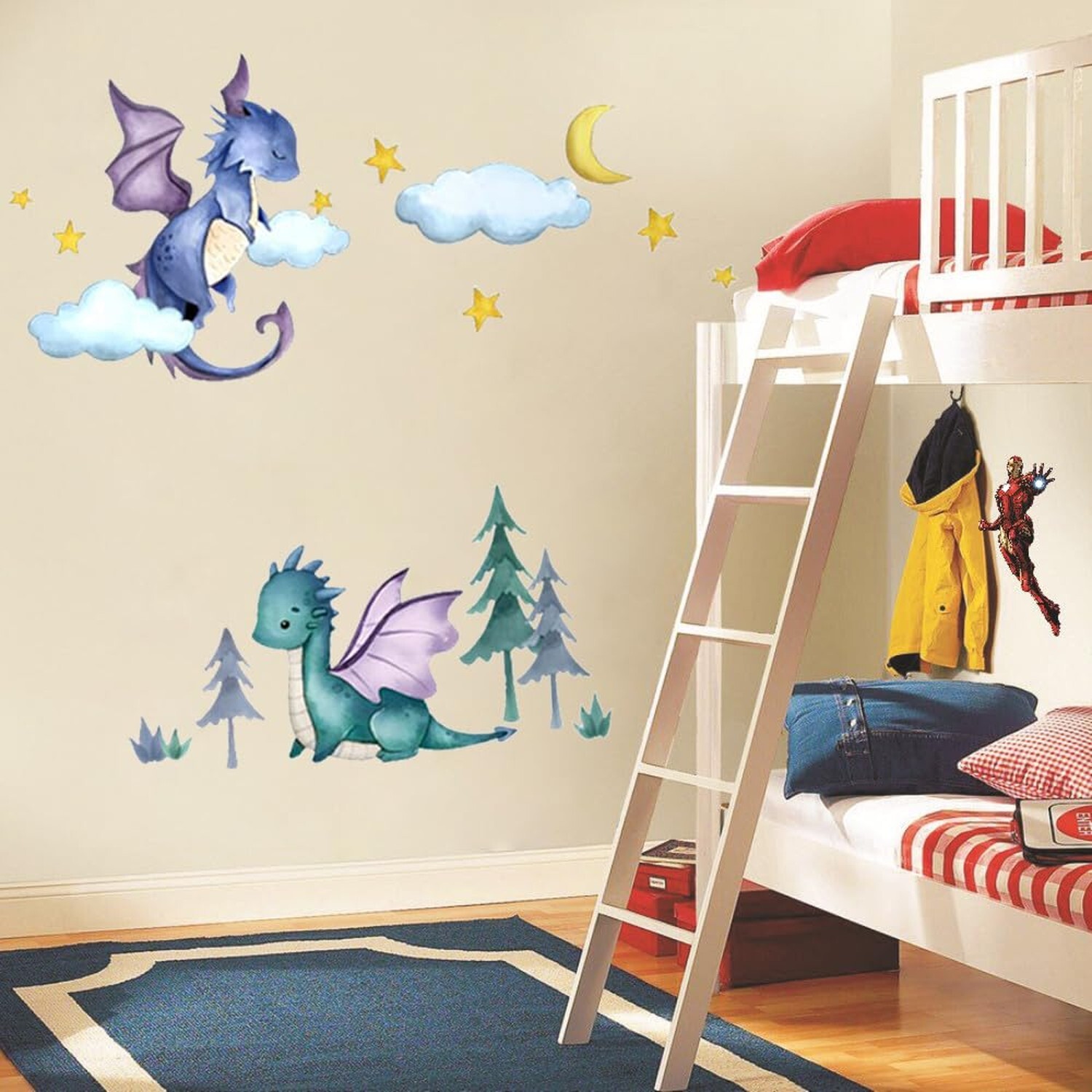 Dinosaur Wall Decals Baby Nursery Wall Decor Dino Wall Stickers Toddler Playr…