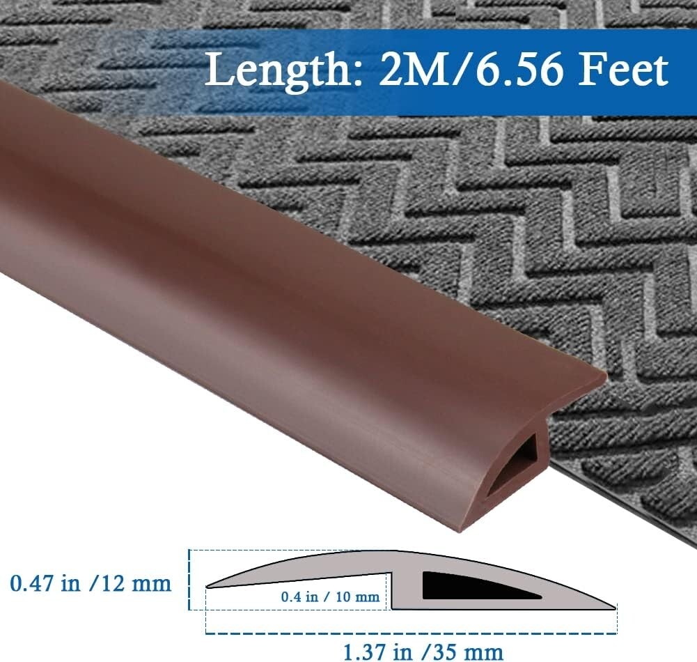 Self Adhesive Carpet & Flooring Transition Strip – PVC Threshold Trim – 6.56ft