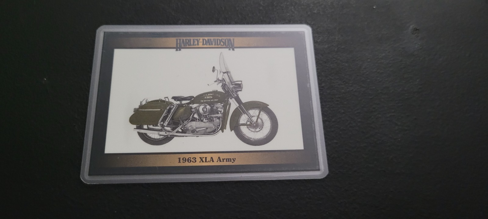 Harley Davidson Fridge/Locker/Cabinet Laminated Collectible Card Magnets VTG