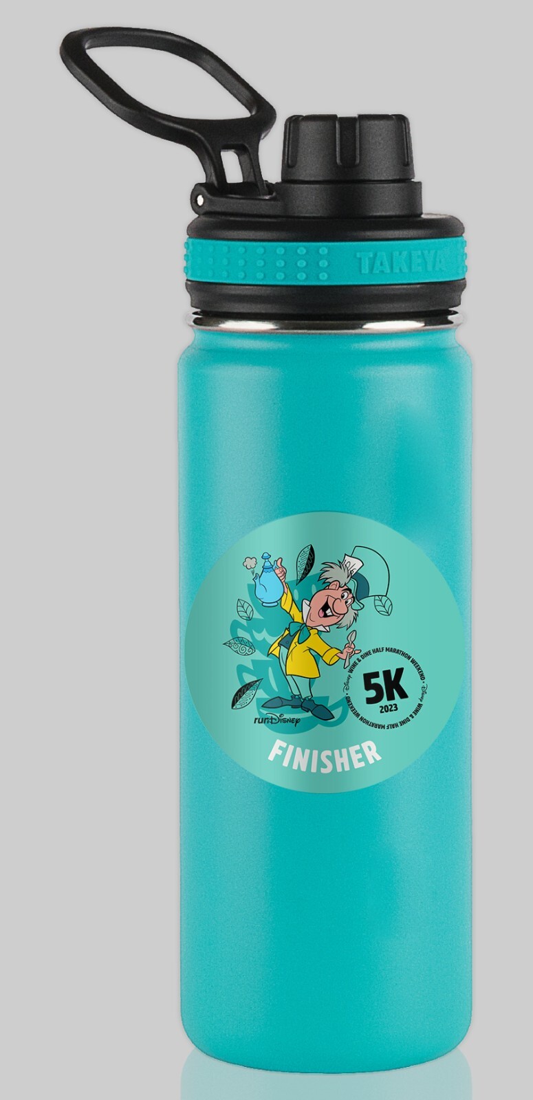 RunDisney Wine & Dine Races 2023 5K 3.1 Miles FINISHER Water Bottle Sticker