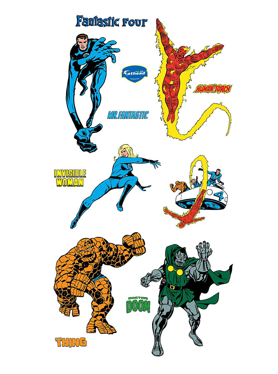 Fathead Fantastic Four Classic Marvel Comics Real Big Wall Decor New 96-96013