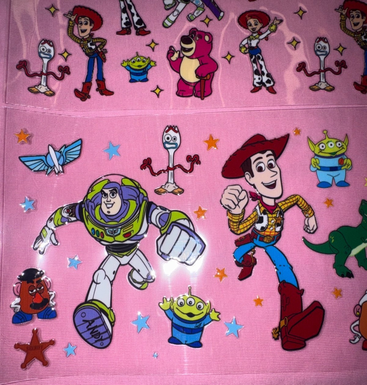 2 Disney Cup Wraps Toy Story UV DTF Buzz Woody Jessie Rex Potato Head Ornaments