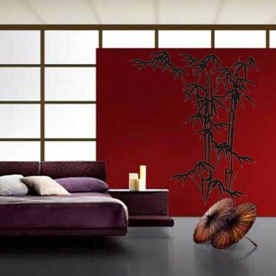 Bamboo Outdoor Nature Plants Decal Office Bedroom Vinyl Wall Mural Decor Sticker