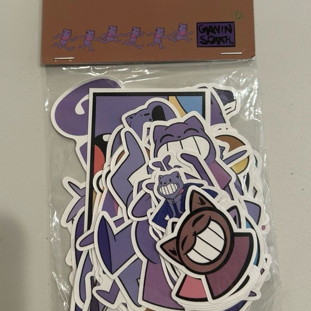 Gavin South Cartoon Cat Sticker Pack – Unique Collection NEW