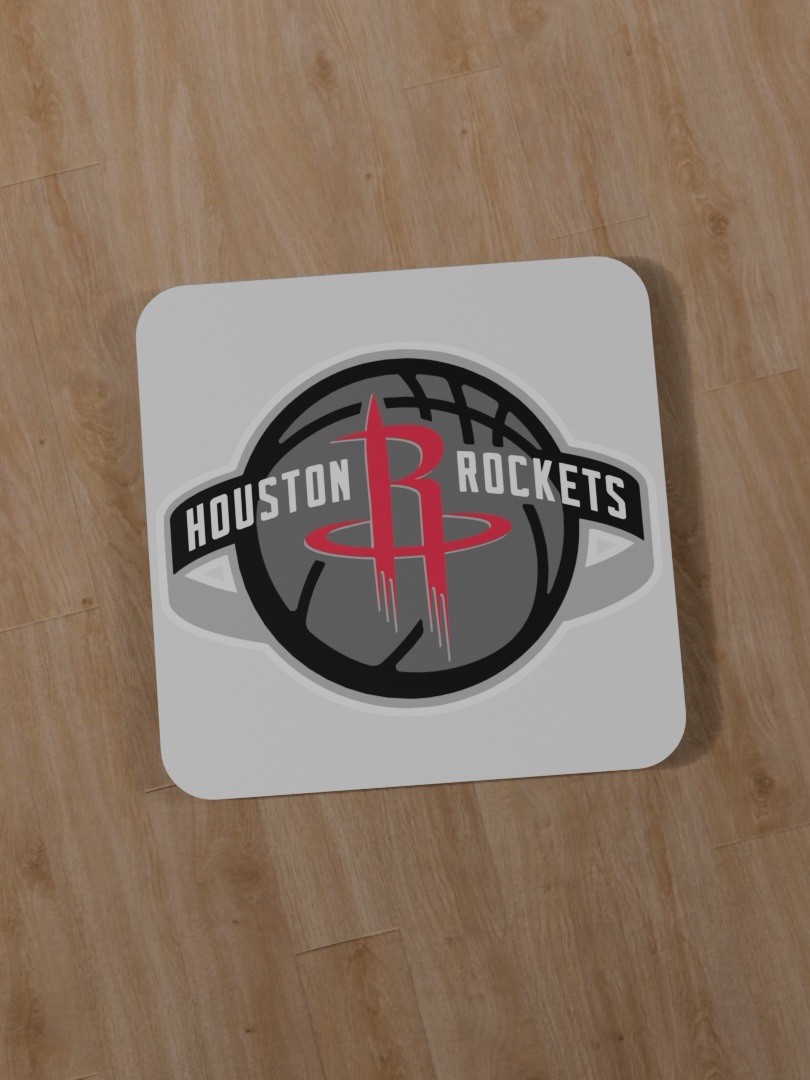 3D printer Houston Rockets NBA Square Coaster