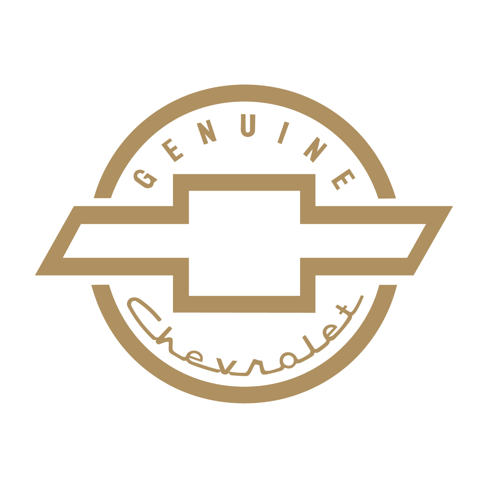 Chevy Chevrolet Genuine Circle Logo die cut decal Made in USA 6+yr