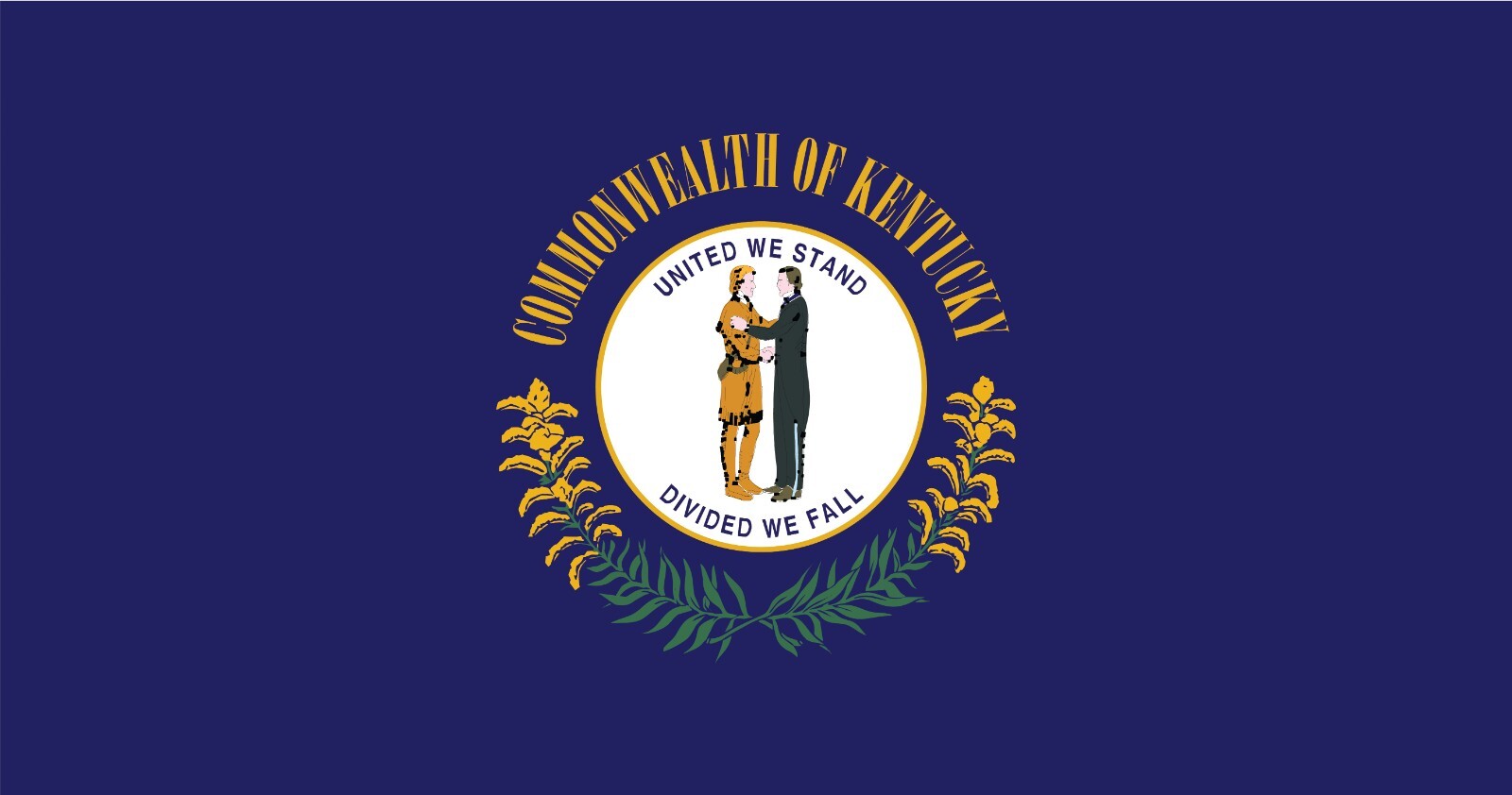 Kentucky State Flag Vinyl Decal Sticker Car Truck Bumper Laptop Mug Tumbler