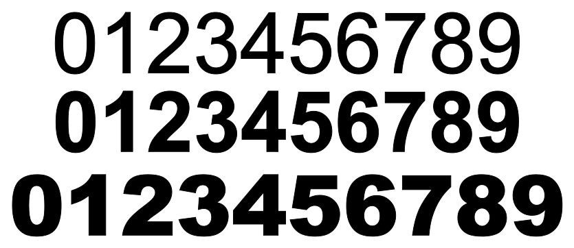 Storefront Address Numbers 4-15" Tall – Office Store Window Custom Vinyl Decal