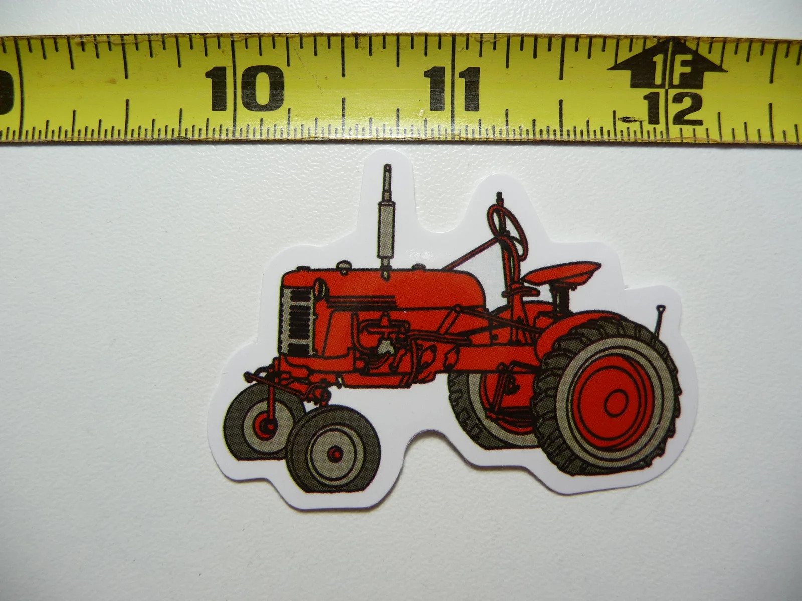 LEFT IC TRACTOR METAL SINK SMALL STICKER DECAL FARM FARMING COUNTRY LIFE