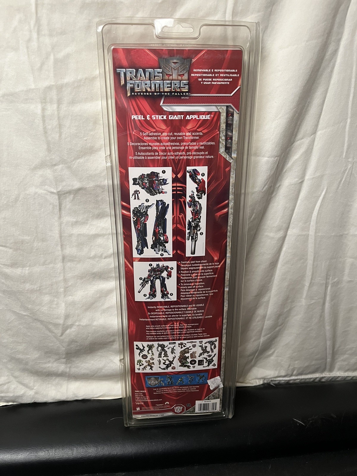 Transformers Peel & Stick Wall Decals Total – New!
