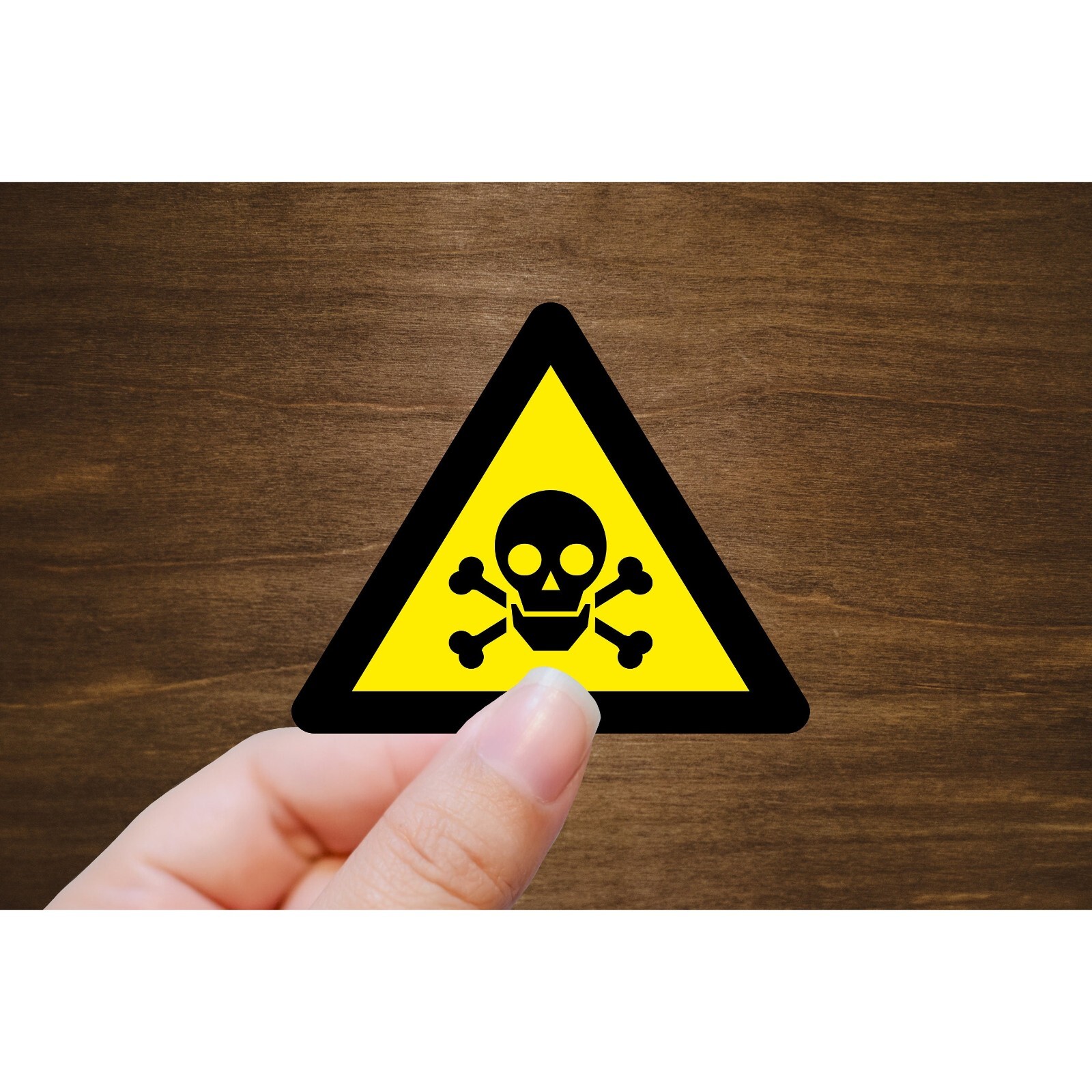 Toxic Warning Vinyl Sticker | Die Cut, Glossy, Vinyl | Warning Stickers