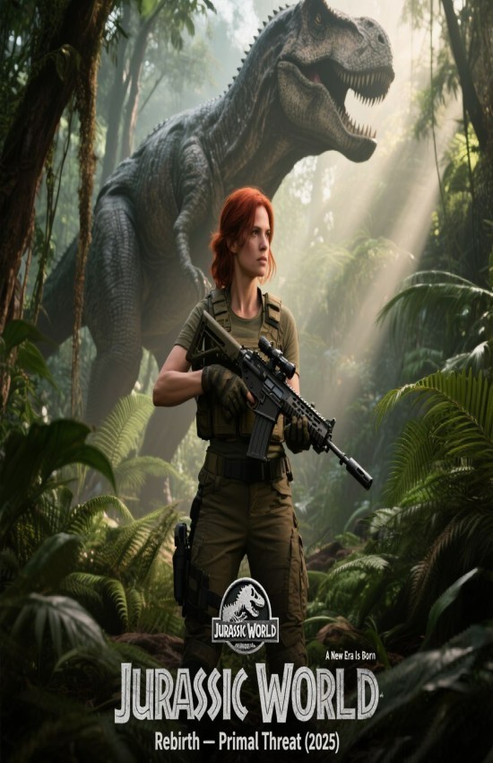 JURASSIC WORLD REBIRTH Movie Wall Vinyl Decal Poster Print (Removable Adhesive)
