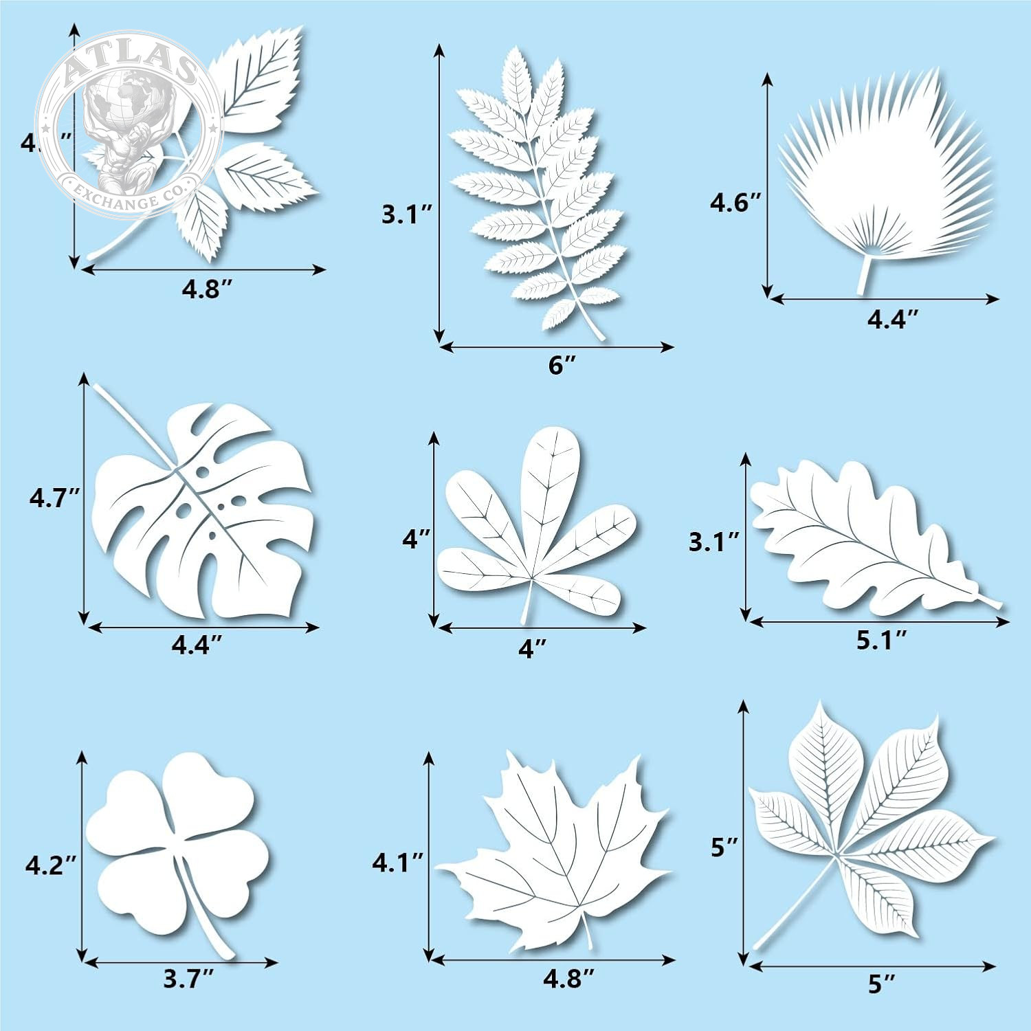 FINGOOO Window Decals for Bird Strikes,52 Pieces Large Leaf Shape anti Collision