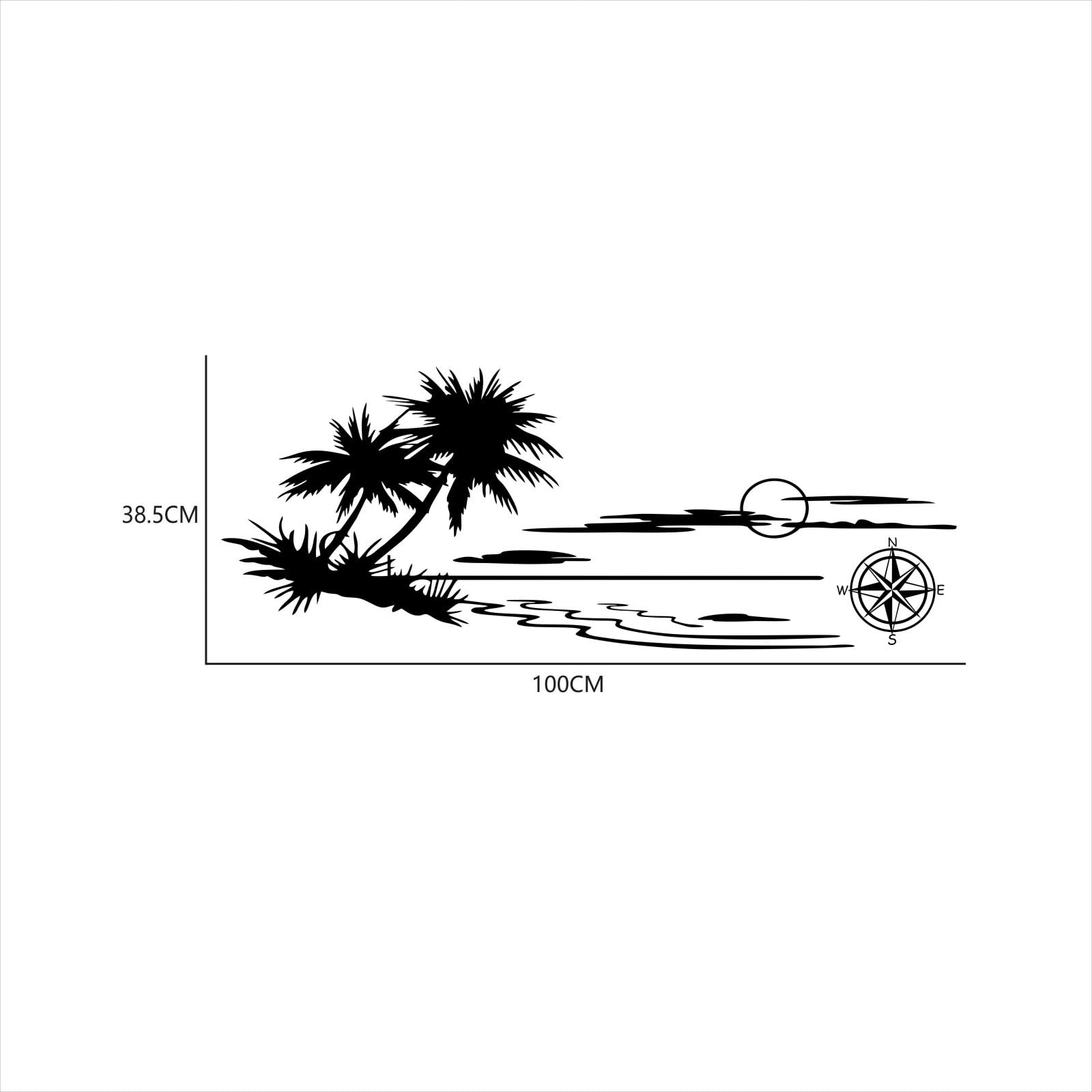 Mountain Tree Forest Graphic Car sticker Vinyl sticker Body door side Compass…