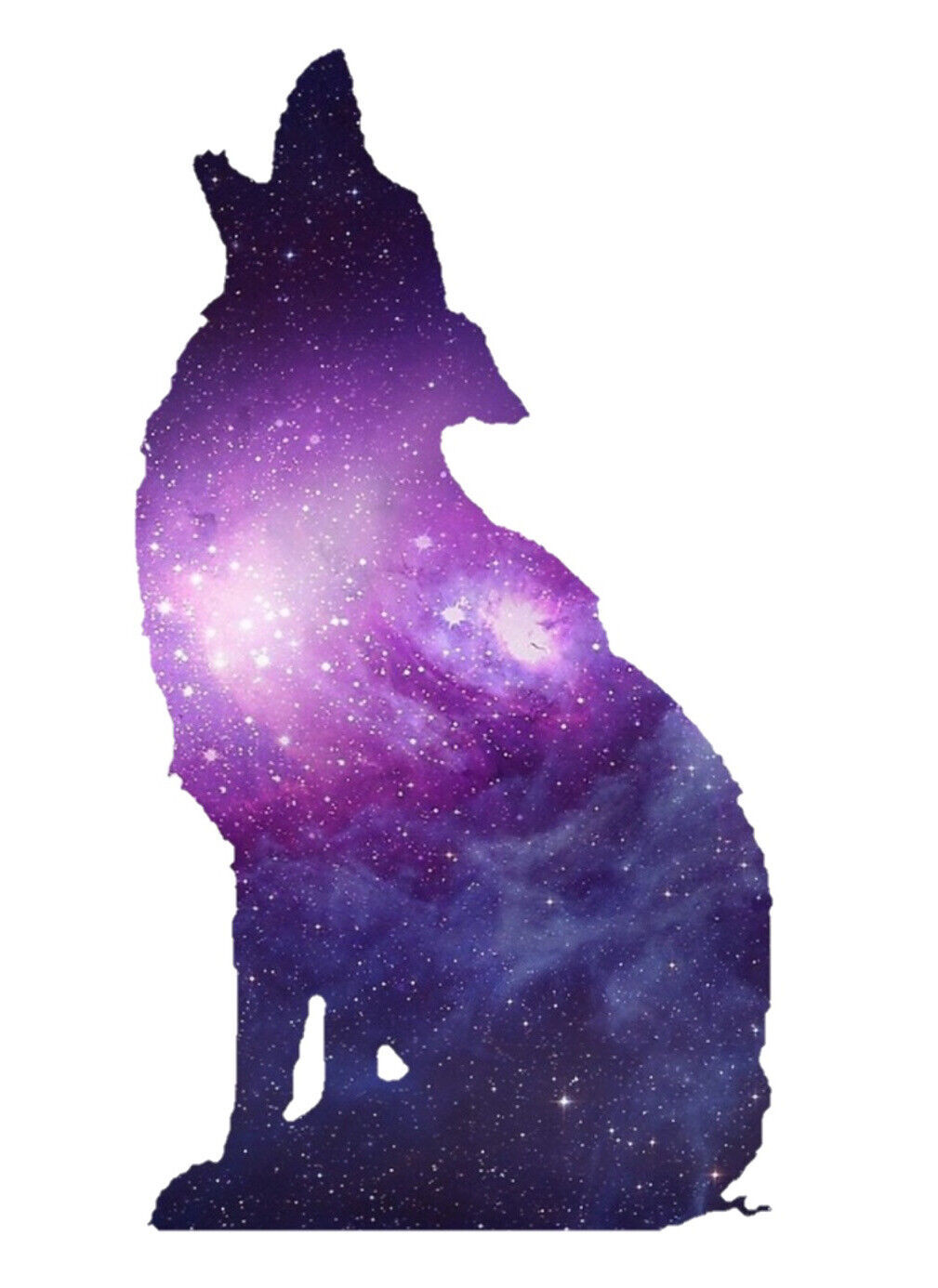 Galaxy Wolf Sticker Decal