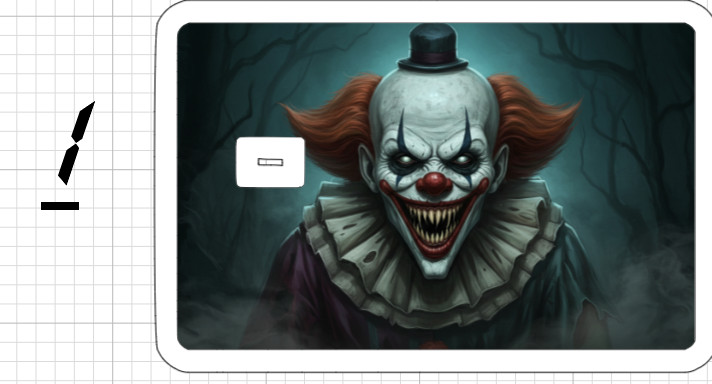 Killer Clown Credit Debit ATM Card Skin Sticker Circus Demon Evil Ghost Knife US