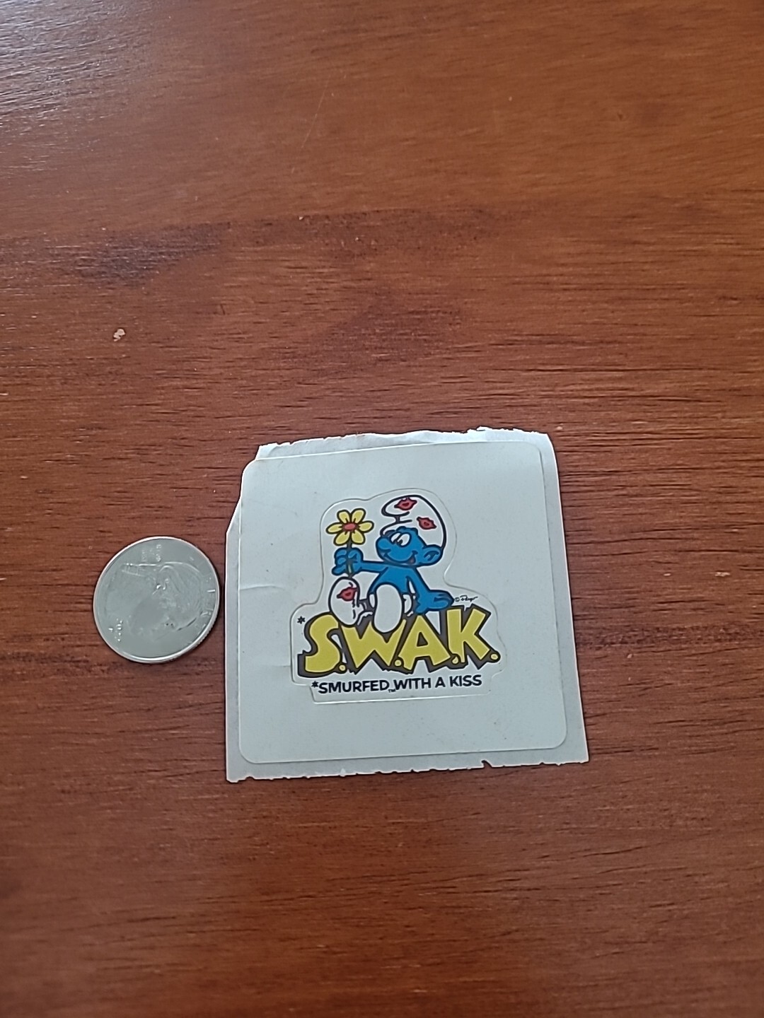 Nice Smurfs Swak Smurfed With A Kiss Sticker