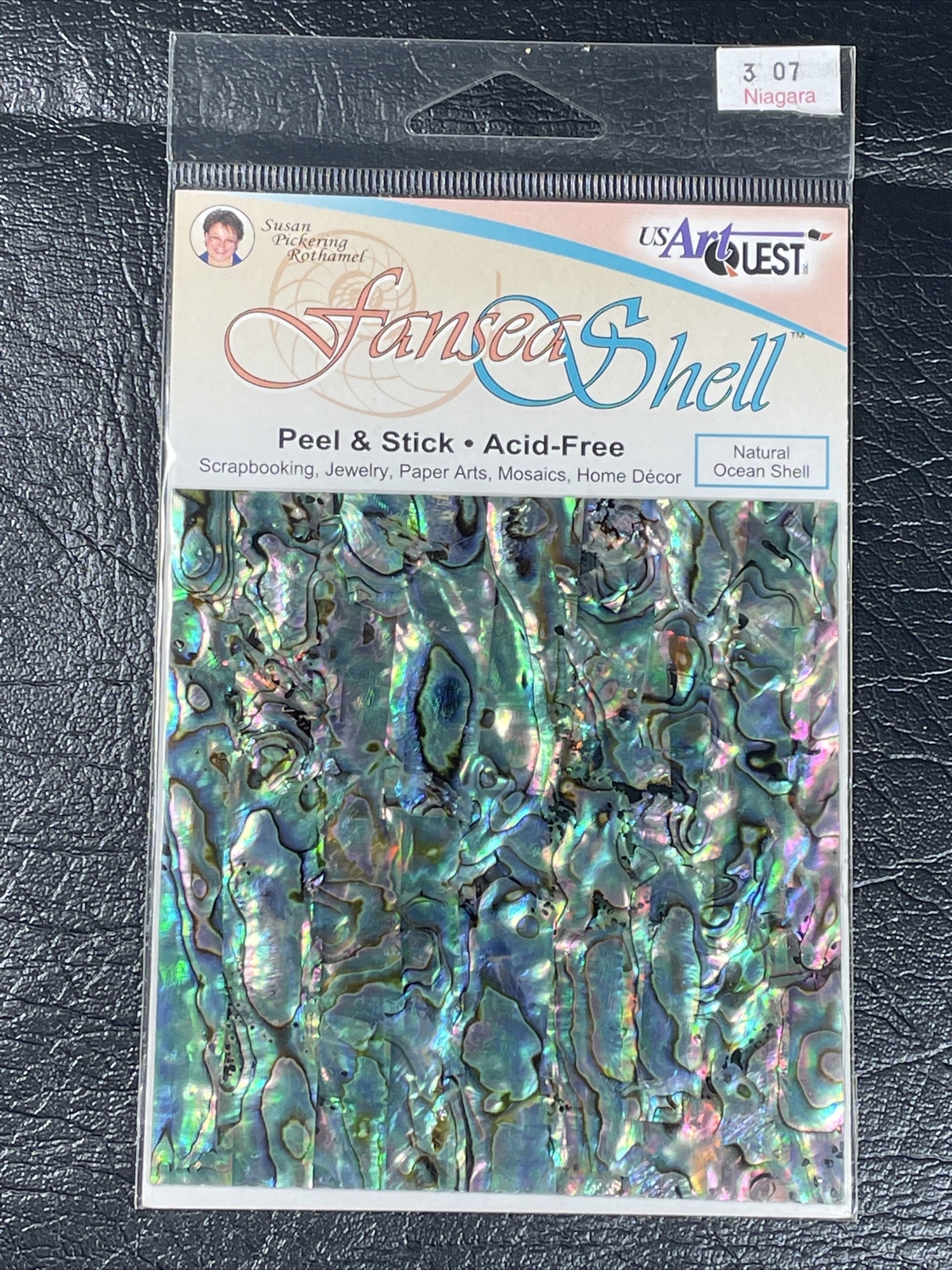 Natural Mother of Pearl Shell Peel & Stick Scrapbook Jewelry Home Decor 4×4 New