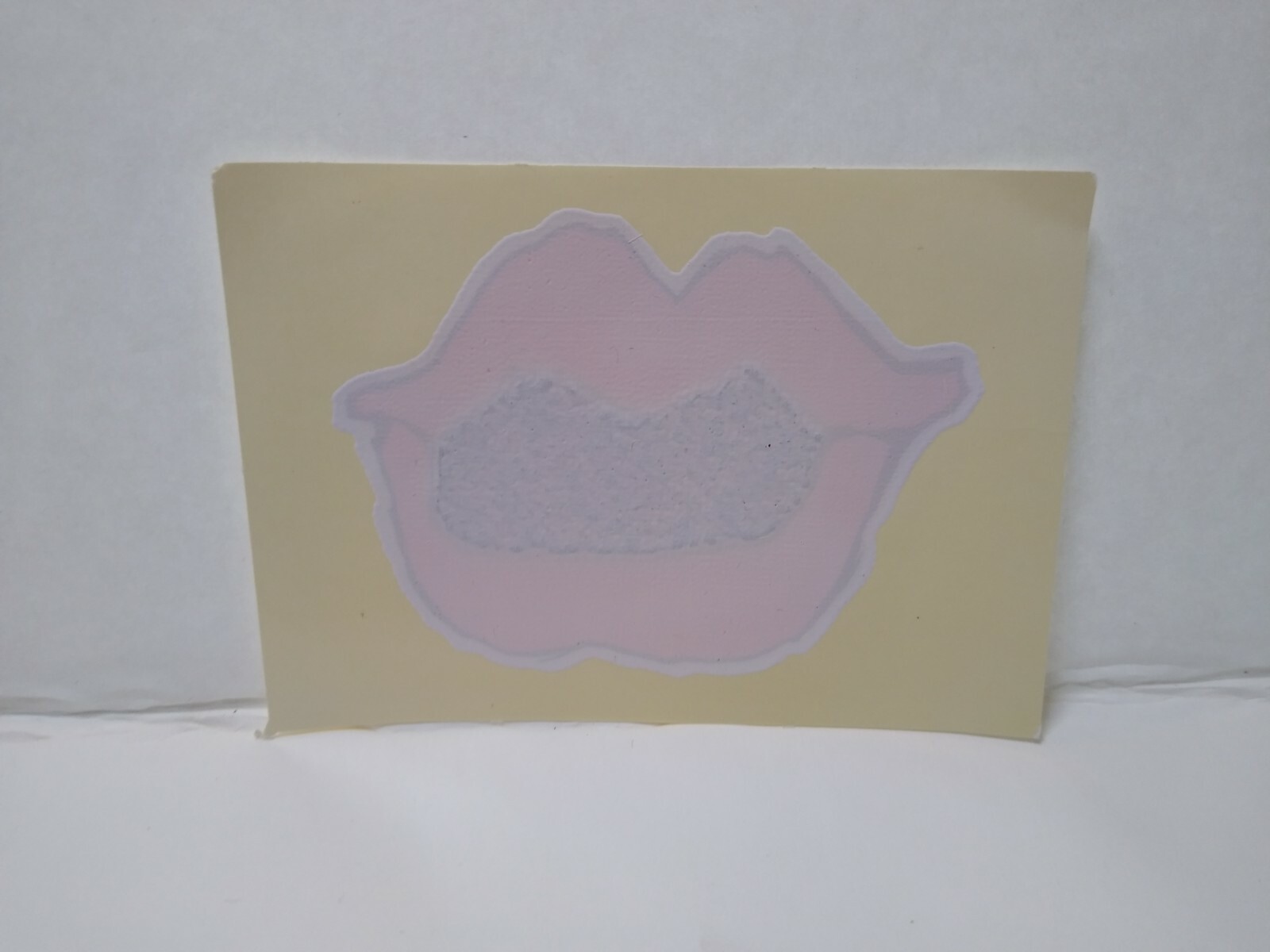 Gross Lips Screamin Gleamin Glitter Iron-On Decal Donruss Vintage Original Cool