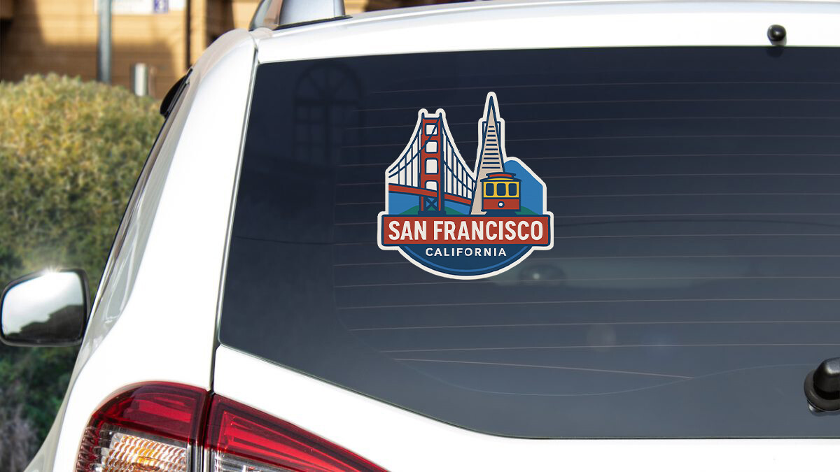 San Francisco Sticker Decal Vinyl Die-Cut City Skyline Landmark Design