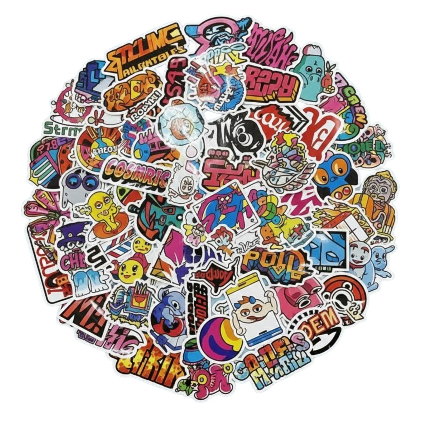 Custom Glossy Die Cut Sticker Decals Labels Logo Bulk Vinyl Waterproof UV