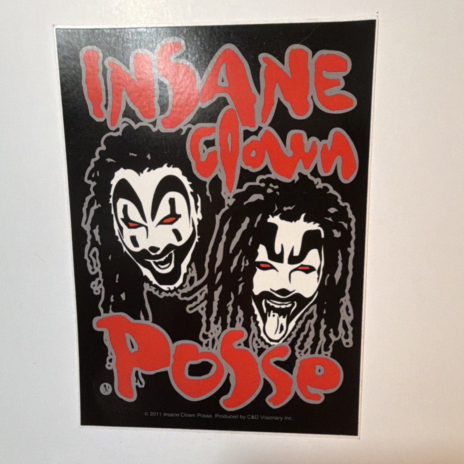 C&D Visionary Inc. Insane Clown Posse Vinyl Music Sticker Black Red