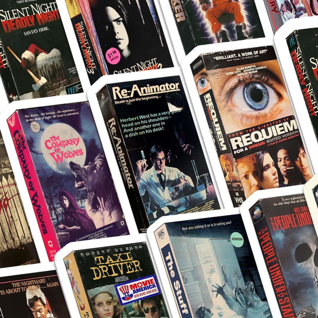 Horror Movie VHS Vinyl Sticker Pack