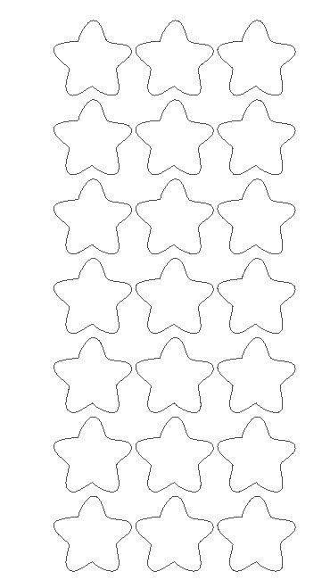 1-1/4" White Star Stickers SHOWER Wedding Envelope Seals School Arts & Crafts
