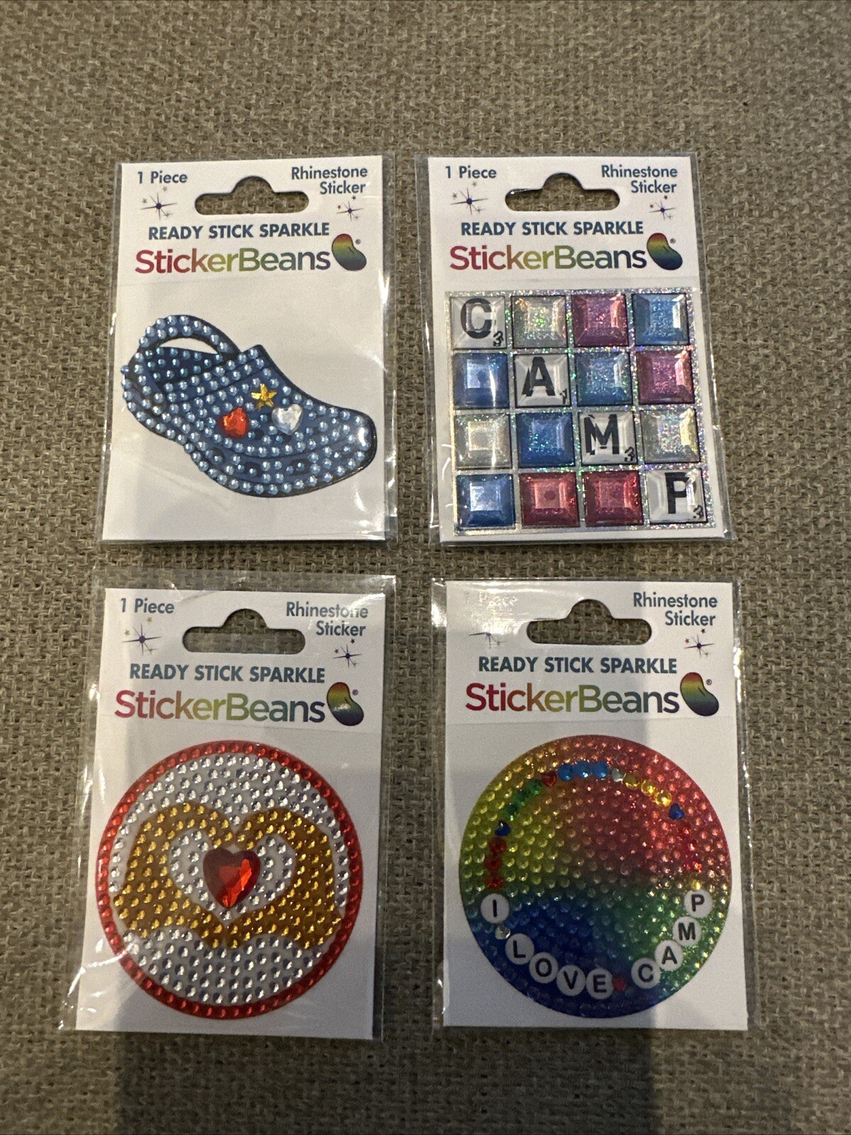 NEW StickerBeans 2024 Bean Bag, Set Of 4 Stickers – 2” Sticker