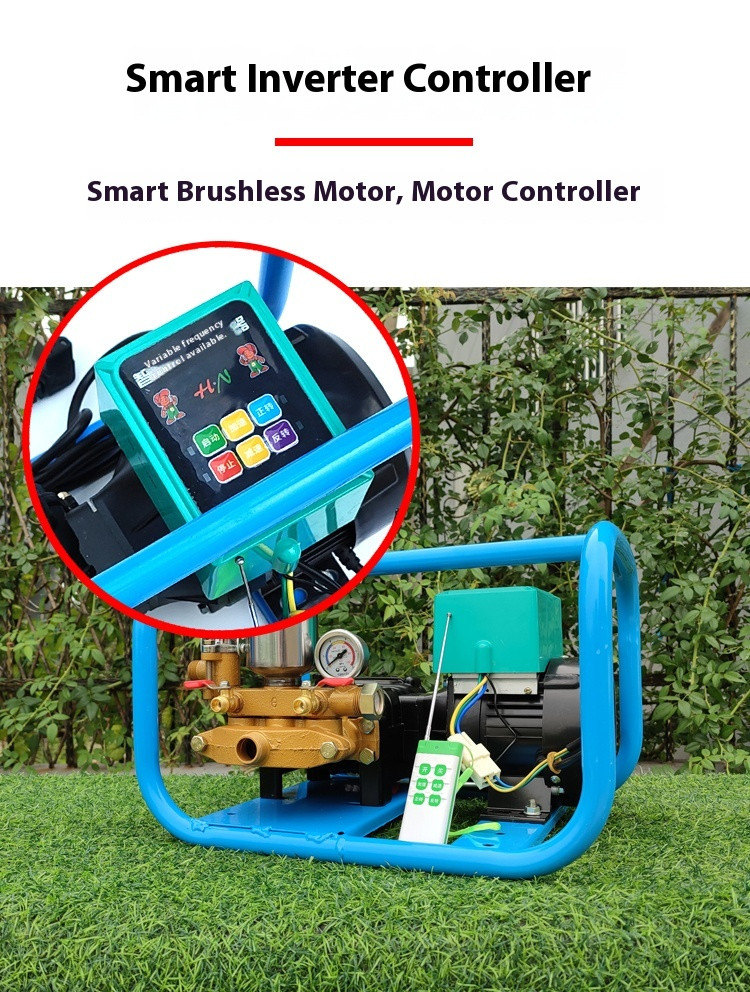 Agricultural Sprayer Automatic Pressure Relief Three-Cylinder Plunger Pump 48V