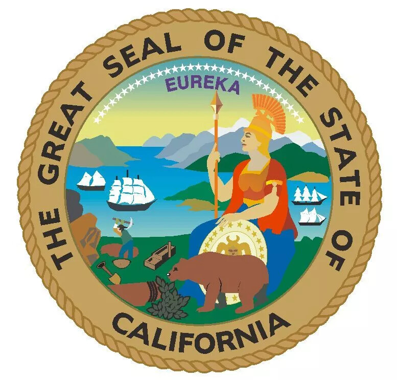 State Seal of California Sticker Decal R7