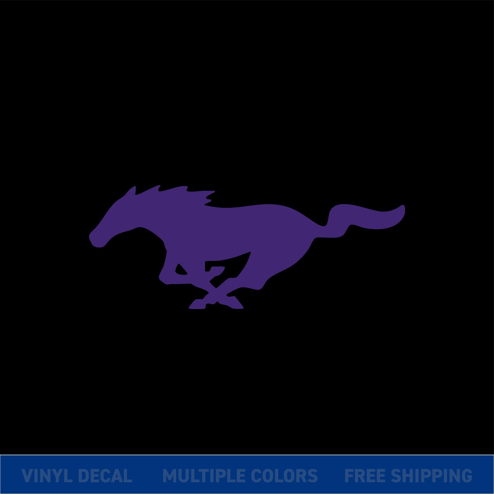 Mustang Horse Logo Decal – Car Truck Window Sticker – Ford Pony Vinyl Graphic