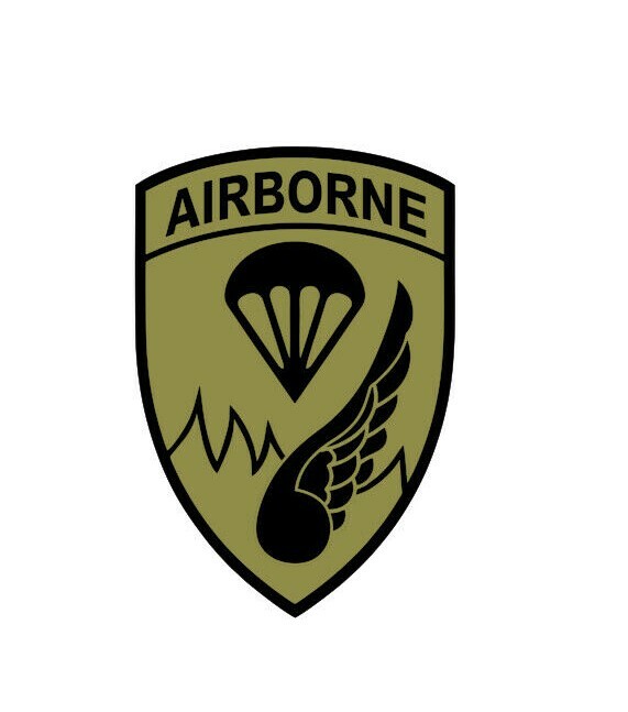 187th Airborne Regiment RAKKASANS Vinyl Window Decal/Sticker Olive/Black
