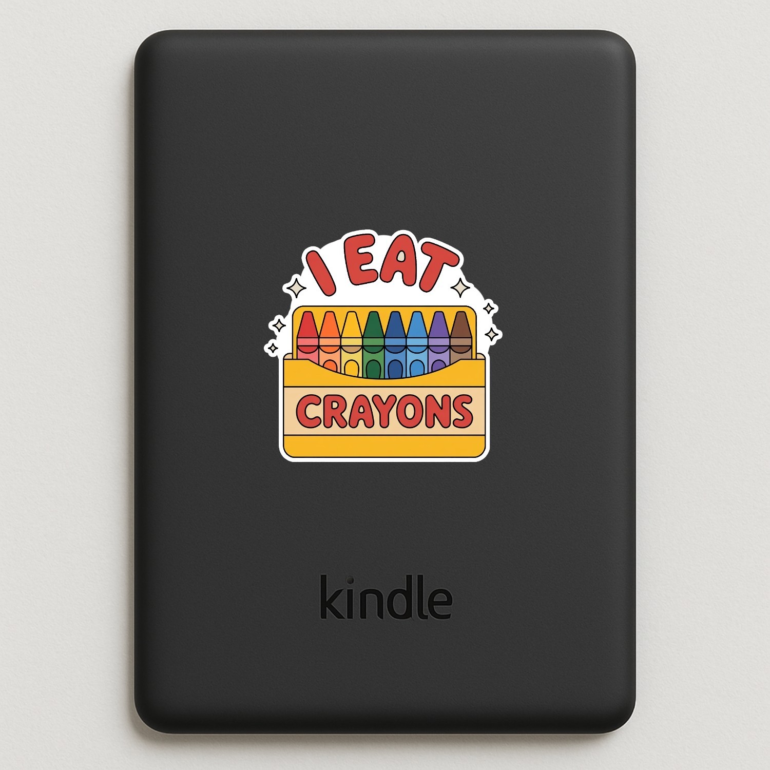 I Eat Crayons Sticker 4-Pack: Funny Mental Health Meme Decals