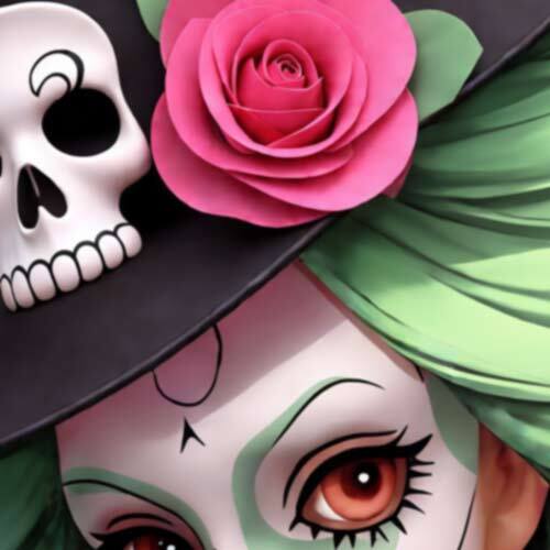 Bayou Voodoo Day of the Dead Decals Pin Up Sexy Vinyl DECALS Vintage Stickers