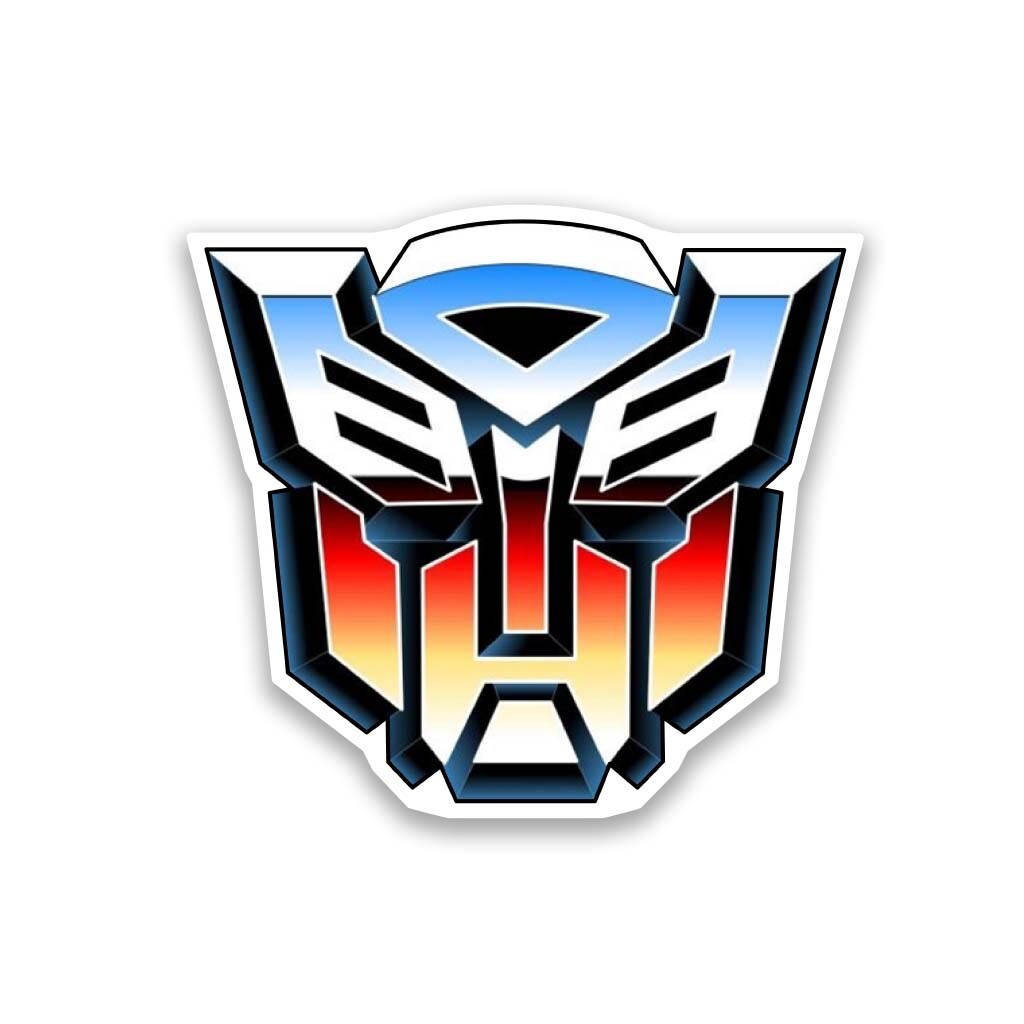 Transformers Vinyl Sticker 4" Wide – Includes Two Stickers