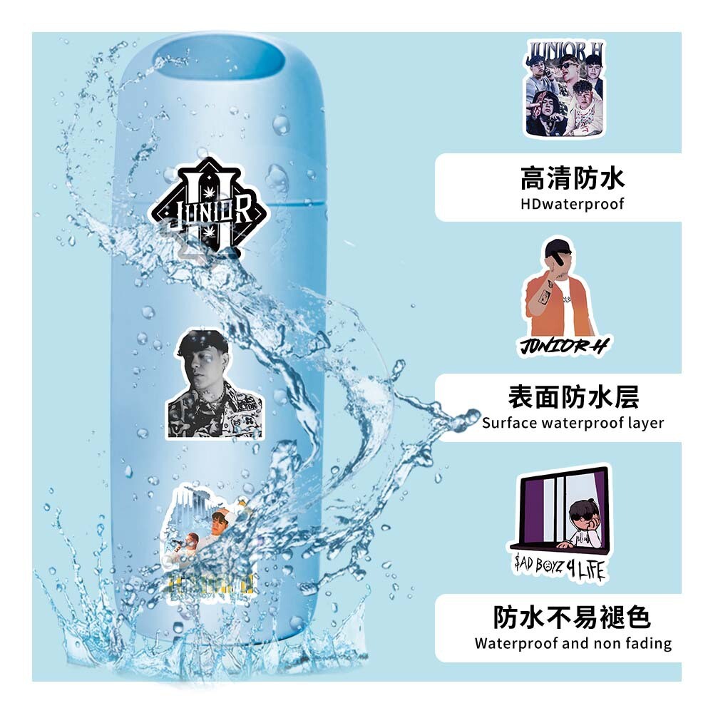100Pcs Sad Boyz Anime Sticker for Teens Girls Water Bottles Waterproof