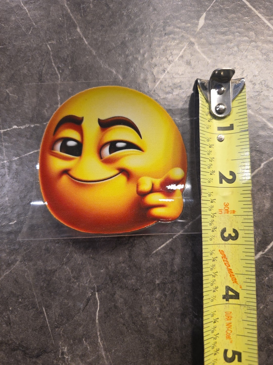 You're Awesome Smiley Face Emoji UVDTF Raised Decal STICKER Waterproof Color