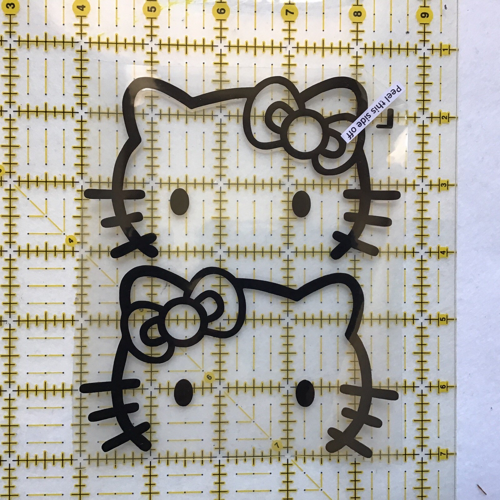 2pcs Red, Silver, Black, Hello Kitty Car Rearview Mirror Decal Sticker St-62
